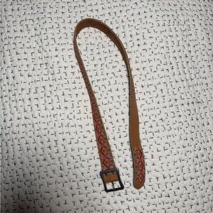 Lucky Brand Brown Leather Belt with Silver Buckle